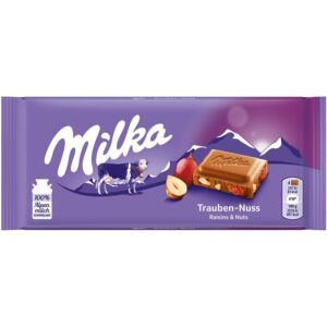 Milka Chocolate Raisin and Nuts 100 g