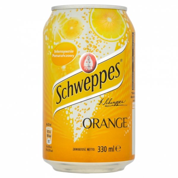 Schweppes Orange Cans 330ml