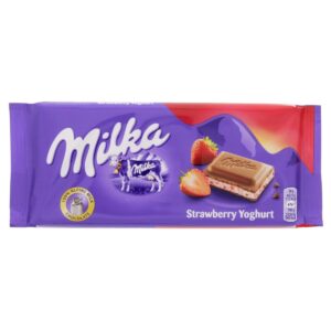Milka Chocolate Strawberry Yoghurt 100g